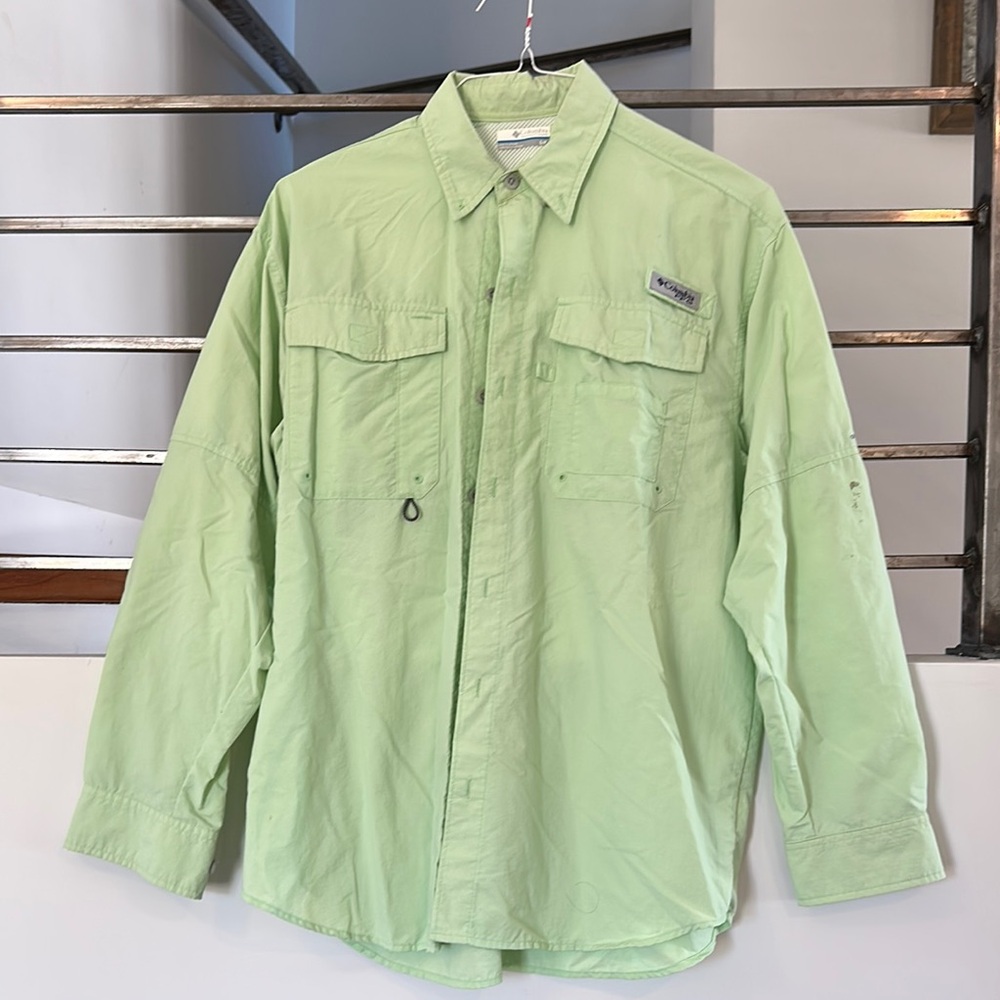 Columbia Green Lightweight Shirt Jacket